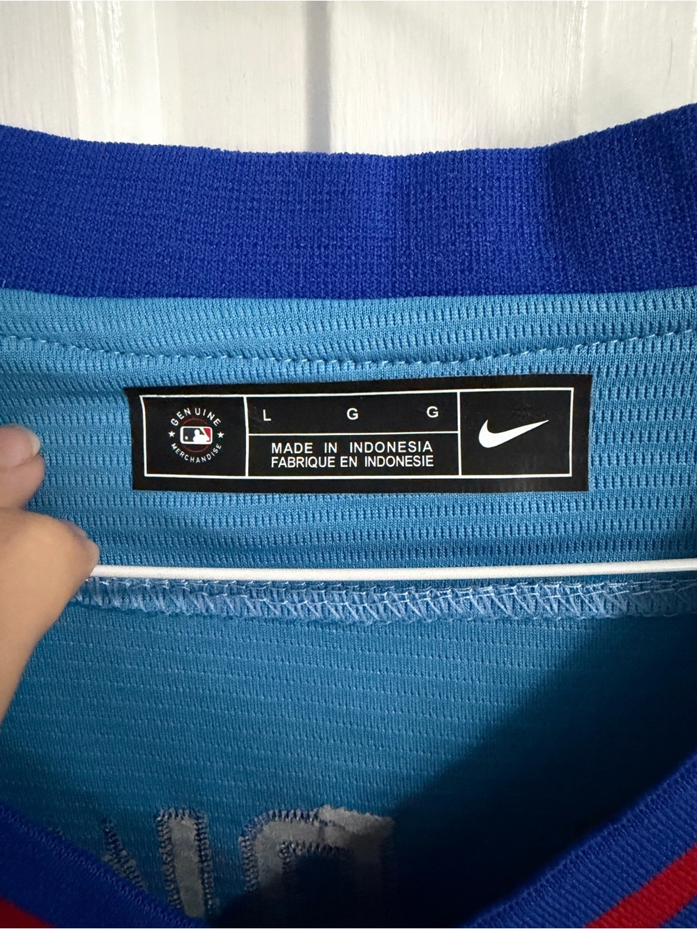Nike Light Blue Atlanta Braves Baseball Jersey Baldwin 30 - Picture 2 of 5